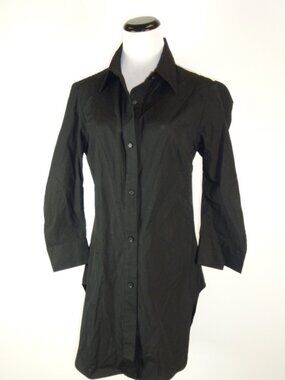 Yohji Yamamoto BLACK SHIRT DRESS 3 L Art to wear